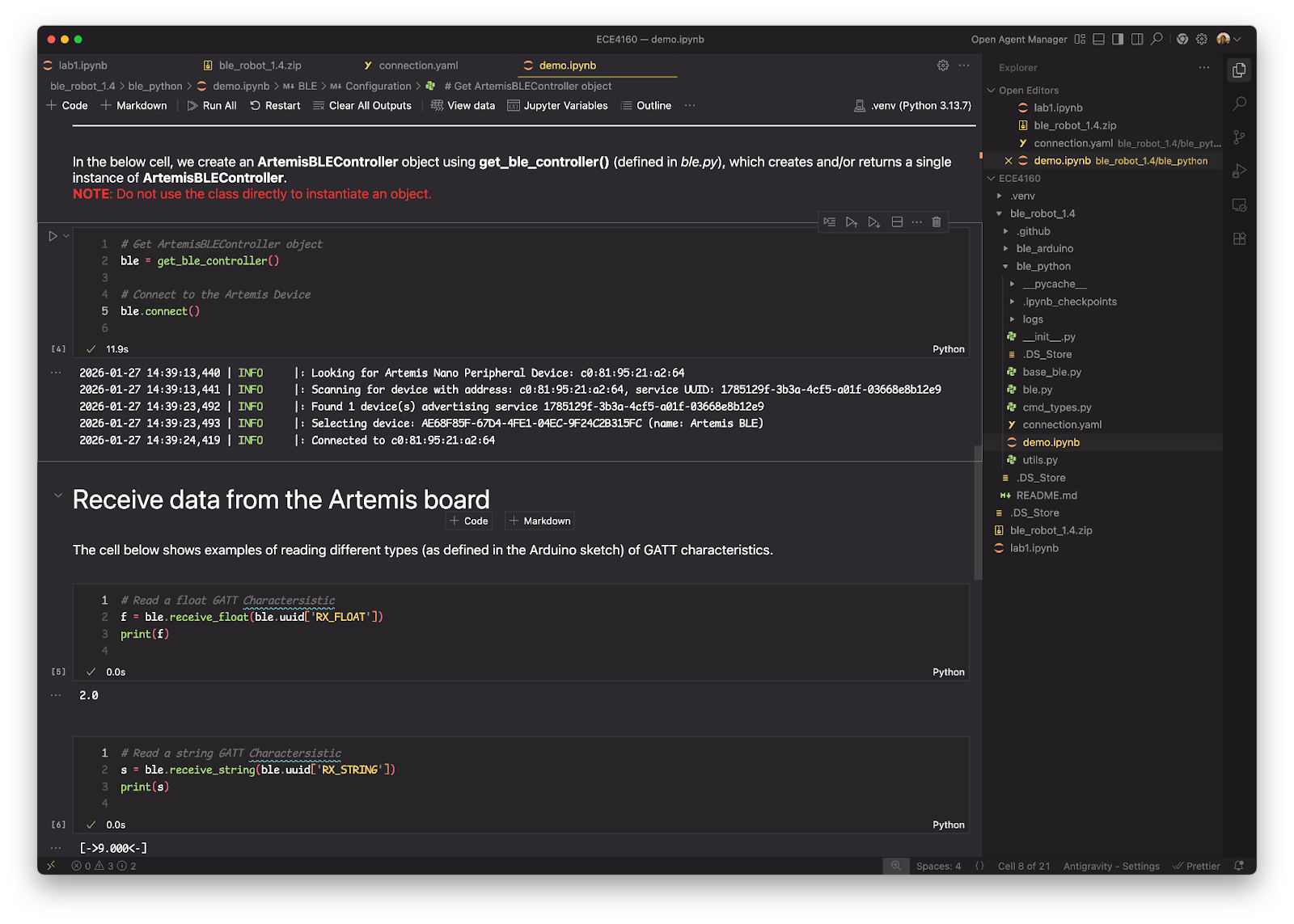 Connection in Jupyter