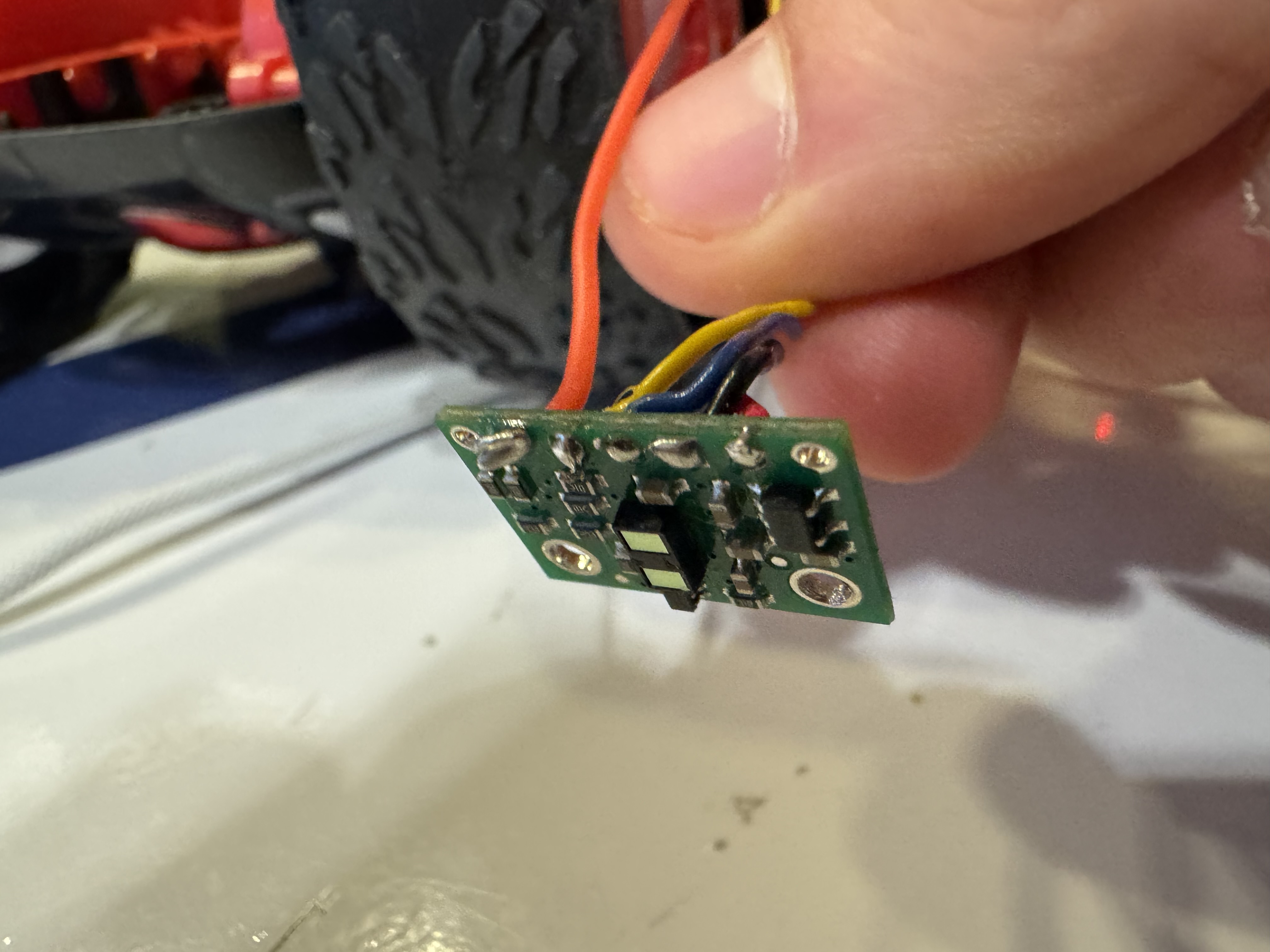 ToF sensor with soldered QWIIC cable