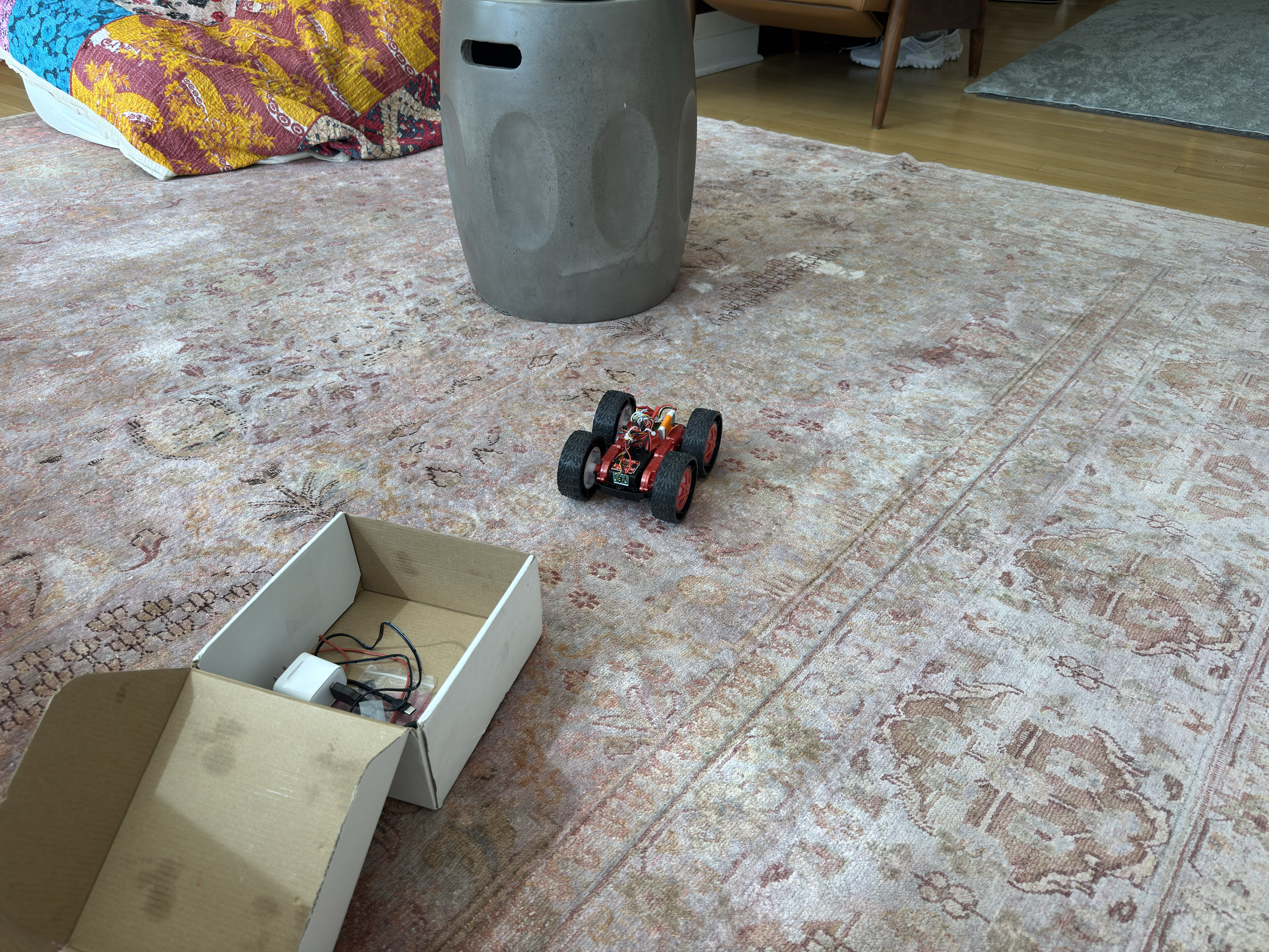 Robot on the apartment floor